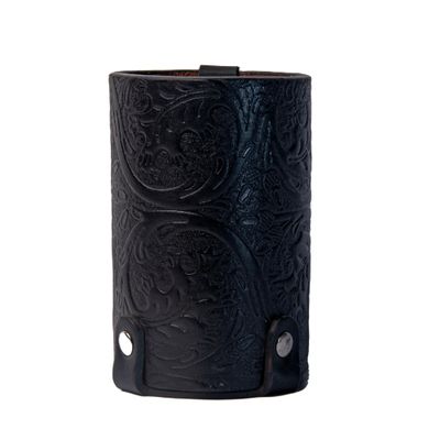 Hulara Beer Holder Full Grain Buff Leather Beer Holster Bottle Holster for Men Cowboy for Travel/Outdoor Beer Bottle Holder Belt Buckle.