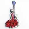 Barcelona Spain 3D Guitar Flamenco Dancer Fridge Magnet Souvenir Gift,Wood Handmade Barcelona Refrigerator Magnet Home & Kitchen Decoration Collection view 3