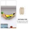Unomor Fruit Hammock Hanging Fruit Basket Reusable Crochet Produce Shopping Bags Banana Hammock with Hooks Reusable Crochet Produce Shopping Bags for Keeps Fruit and Vegetable Fresh view 4
