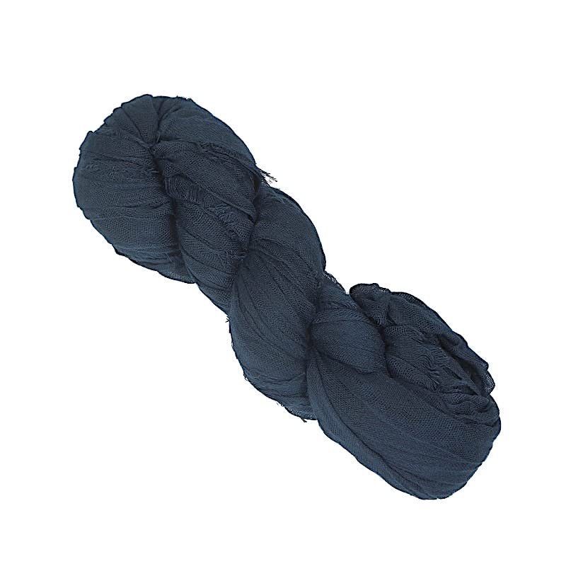 5 Navy Blue Gauze Cheesecloth Cotton Chair Sashes Wedding Party Events Reception Catering Home Decorations Supplies