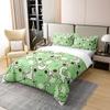 100% Cotton Frog Duvet Cover Twin, Cartoon Frog Bedding Set For Kids Boys Girls Teens, Kawaii Green Wild Animals Comforter Cover, Cute Wildlife Farmhouse Rustic Funny Room Decor Quilt Cover view 3
