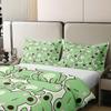 100% Cotton Frog Duvet Cover Twin, Cartoon Frog Bedding Set For Kids Boys Girls Teens, Kawaii Green Wild Animals Comforter Cover, Cute Wildlife Farmhouse Rustic Funny Room Decor Quilt Cover view 4