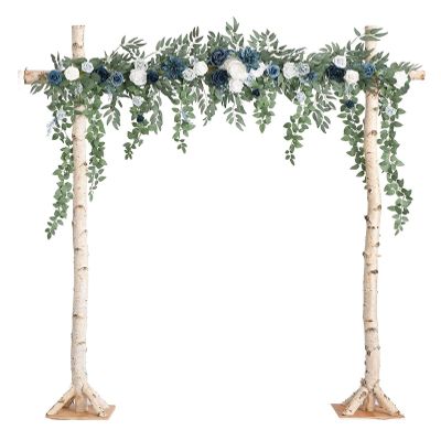 Artificial Eucalyptus Garlands for Wedding Tables, White Rose Wedding Arch Flowers, Wedding Garland for French Wedding Ceremony Flowers Arch Decor