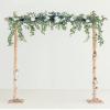 Artificial Eucalyptus Garlands for Wedding Tables, White Rose Wedding Arch Flowers, Wedding Garland for French Wedding Ceremony Flowers Arch Decor view 2
