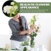 GANAZONO 2pcs Artificial Carnation Flowers Realistic Faux Silk Decoration for Home Office and Event Decor Beautifully Vivid Design No Maintenance Needed view 4