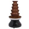 5-Tier Chocolate Fountain, Commercial Hot Chocolate Fondue Tower - 7 Pounds 230W Chocolate Melting Heating Machine for Nacho Cheese Liqueurs Party Wedding (Black) view 1
