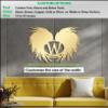 Angel Wings Metal Wall Art, Custom Name Sign, Modern Home Decoration for Living Room, Bedroom, Office with Personalized Metal Signs (Angel Wings 02) view 3