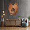 Angel Wings Metal Wall Art, Custom Name Sign, Modern Home Decoration for Living Room, Bedroom, Office with Personalized Metal Signs (Angel Wings 02) view 4