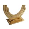 KWOKING Glam Golden Console Table Marble Stain Resistant Console Sofa Table for Hall European-style Marble Semi-circular Against the Wall Porch Table Rock Slab Entrance Desk White 47"L x 14"W x 33"H view 3
