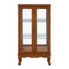 HomVent Lighted Curio Cabinet, Glass Display Cabinet Display Case Storage Showcase with Adjustable Shelves, Mirrored Back Panel  Tempered Glass Doors for Living Room Hallway view 3