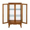 HomVent Lighted Curio Cabinet, Glass Display Cabinet Display Case Storage Showcase with Adjustable Shelves, Mirrored Back Panel  Tempered Glass Doors for Living Room Hallway view 4
