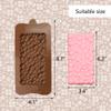 6 PCS Break Apart Chocolate Silicone Molds, Candy Bar Silicone Molds Food Grade Non-Stick Silicone Protein and Energy Bar Molds view 2