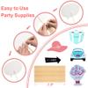 52PCS Wedding Photo Booth Props with Stick Bridal Shower Photo Booth Props Funny Photo Props, Wedding Party Supplies for Bride Groom, Bachelorette Party Decorations for Men Women Selfie Props view 3