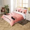 Erosebridal Eyelash Duvet Cover Twin Gorgeous Makeup Girly Bedding Set for Girls Women Rose Gold Bedroom Decor,Glitter Sequins Stars Comforter Cover Stylish Fashion Quilt Cover 1 Pillow Case view 3