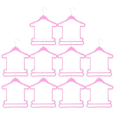 10 Pcs Children's Suit Hanger Kids Hangers Kids Clothes Plastic Hangers Plastic Baby Clothes Toddler Toddler Clothes Baby for Closet Infant