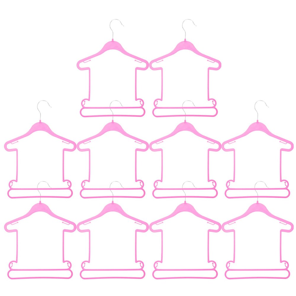10 Pcs Children's Suit Hanger Kids Hangers Kids Clothes Plastic Hangers Plastic Baby Clothes Toddler Toddler Clothes Baby for Closet Infant