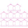 10 Pcs Children's Suit Hanger Kids Hangers Kids Clothes Plastic Hangers Plastic Baby Clothes Toddler Toddler Clothes Baby for Closet Infant view 1