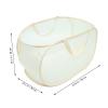 Alipis Big Mesh Laundry Basket Foldable Collapsible Laundry Hamper Clothes Basket view 2