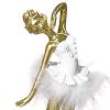IEUDNS Ballerina Statue, Ballet Dancer Sculpture, Table Centerpieces Collection Resin Ballet Girl Figurine for Home Bedroom Living Room Decoration or Valentine's Day Gifts, Style A view 3