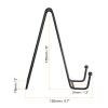 uxcell Plate Stand for Display, 3Pcs 6 Inch Iron Easel Plate Holder Display Stands Metal Decorative Plates for Picture Photo Book, Black view 2