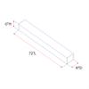 Urbandi Modern Fireplace Mantel, Contemporary, Floating Mantle, Shelf, Hand Crafted, (Provincial, 72Lx6Hx8D) view 2