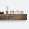 Urbandi Modern Fireplace Mantel, Contemporary, Floating Mantle, Shelf, Hand Crafted, (Dark Brown, 48Lx6Hx8D) view 1