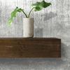 Urbandi Modern Fireplace Mantel, Contemporary, Floating Mantle, Shelf, Hand Crafted, (Dark Brown, 48Lx6Hx8D) view 2