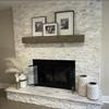 Urbandi Modern Fireplace Mantel, Contemporary, Floating Mantle, Shelf, Hand Crafted, (Grey, 60Lx6Hx8D) view 2