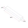 Urbandi Modern Fireplace Mantel, Contemporary, Floating Mantle, Shelf, Hand Crafted, (Grey, 60Lx6Hx8D) view 3