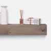 Urbandi Modern Fireplace Mantel, Contemporary, Floating Mantle, Shelf, Hand Crafted, (Grey, 60Lx6Hx8D) view 4