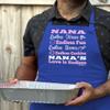 ThisWear Inspirational Gift For Nana Nana's Endless Love Two Pocket Adjustable Bib Apron Royal view 4