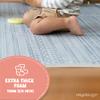 Play Platoon Non-Toxic Large Kids Play Mats for Floor, 9 Tile 72 x 72 inch - Extra-Thick Foam Tiles, 24 x 24 inch Puzzle Mat Pieces, Neutral Playmat Rug for Toddler & Childrens Playroom - Acadia Print view 4