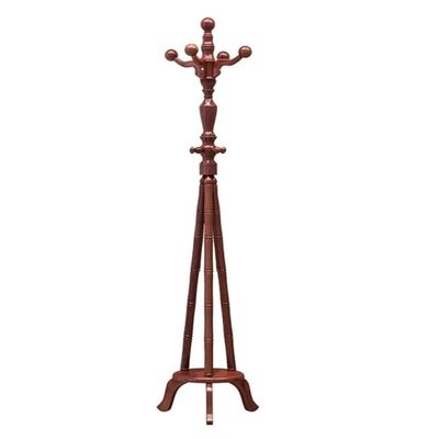 RUTAVM Coat Rack Coat Rack Free Standing Coat Tree Wooden Coat Stand with 8Hooks, Retro Modern Coat Hat Stand Hanger for Handbag Clothes Home Decoration (Color : Rosewood, Size : 45 * 180cm)