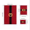 3 Piece Bath Towel Set, Yellow Black Santa Claus Belt Christmas Red 1 Bath Towel, 1 Hand Towel and 1 Wash Cloth Microfiber Towel, Highly Absorbent Ultra Soft Towels for Bathroom Pool Gym view 4