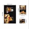 Yukro 3 Piece Bath Towel Set, Whisky Glass Ice Cubes Wood Grain Pattern 1 Bath Towel, 1 Hand Towel and 1 Wash Cloth Microfiber Towel, Highly Absorbent Ultra Soft Towels for Bathroom Pool Gym view 4