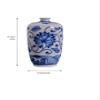 ELEYSE Vases Vase Mini Ceramic Classical Creative for Dry Flowers Decoration Art Home Household Living Room Bedroom view 3
