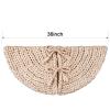 36 inch Christmas Tree Skirt: Chunky Knit Tree Skirt for 6ft Tree, Crochet Beige Small Tree Skirt, Vintage Tree Skirts, Rustic Farmhouse Christmas Decorations view 2