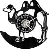 Wall Clock Battery Operated Silent Non-Ticking 12 Inch Vinyl Clock Vinyl Wall Clock, Creative Retro LED Lighting Vinyl Wall Clock, Children's Room Decoration Decorative Wall Clock view 1