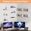 upsimples 10 Pack Acrylic Shelves Wall Organizer and Storage, 15" Display Shelf for Figure, Toy Cars, Perfume, Kids Bookshelf for Bedroom, Nursery, Craft Room, Clear view 4