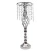 DYNAMI Wedding Centerpieces for Tables,6 Pcs Silver Metal Flower Vases Crystal Flower Stand for Reception Tables Wedding Supplies,Tall Flower Holders for Event, Birthday, Home Decoration(21.7in Tall) view 4