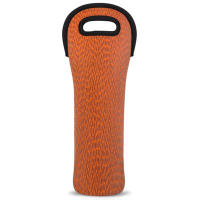 Basketball Texture Wine Carrier Tote Bag 750ML Insulated Neoprene Wine Bag Tote Holder Covers Beer Champagne Bottle Protective Travel Or Gift Bag