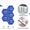 Foldable Clothes Airer With Adjustable Arms Balcony Radiator Drying Rack Stainless Steel Radiator Folding Airer Foldable Laundry Drying Rail for Hanging Clothes Towel Underwear Shoes Socks ( Size : 50 view 3