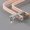 Surprecision Flexible Curtain Track Wall Mount 2 Pcs Aluminum Ceiling Curtain Track Double Track for Curtains Bendable Curved Curtain Track Set for Home and Office (Pink, 1.9m/6.23ft) view 1