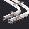 Surprecision Flexible Curtain Track Ceiling Mount 2 Pcs Aluminum Ceiling Curtain Track Double Track for Curtains Bendable Curved Curtain Track Set for Home and Office (White, 1.9m/6.23ft) view 1
