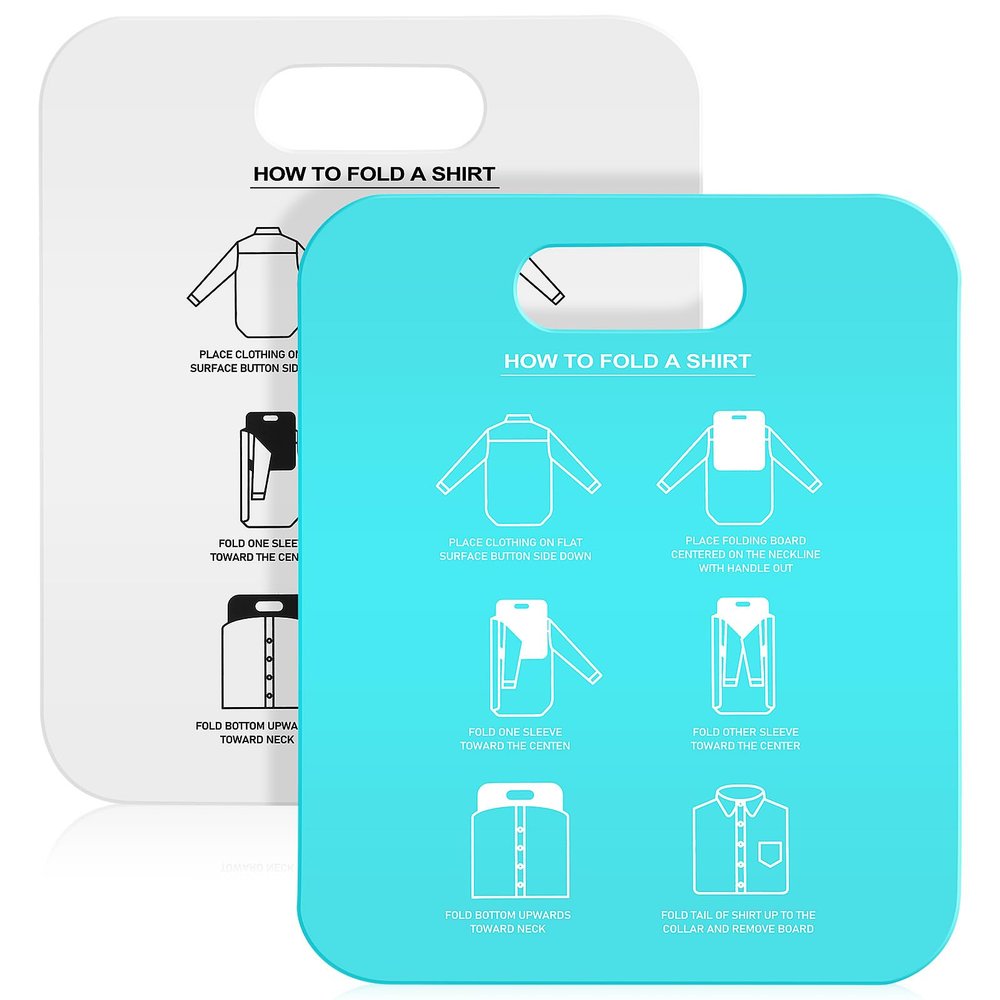Alipis 2Pcs T-Shirt Folding Boards for Adults Easy to Use Clothes Folding Tool Quick Shirt Folder for Professional Wardrobe Organization