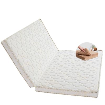 LZTENRETO Firm Coconut Palm Mattress Organic Coconut Coir Mattress Firm Mattress Topper Firm Mattress for Back Pain Floor Mattress Pad (White1-B,90x190x9cm(36"x75"x3.5"))