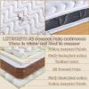 LZTENRETO Firm Coconut Palm Mattress Organic Coconut Coir Mattress Firm Mattress Topper Firm Mattress for Back Pain Floor Mattress Pad (White2-B,80x190x6cm(32"x75"x2.4")) view 3