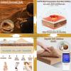 LZTENRETO Firm Coconut Palm Mattress Organic Coconut Coir Mattress Firm Mattress Topper Firm Mattress for Back Pain Floor Mattress Pad (White2-B,80x190x6cm(32"x75"x2.4")) view 4