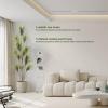 AnTing Artificial Plants 8.2FT, Fake Dracaen Plam Tree Outdoor Indoor in Pot Large Dracaena Plam Plants for Living Room Patio Pool Garden Home Office Decor, Green view 4