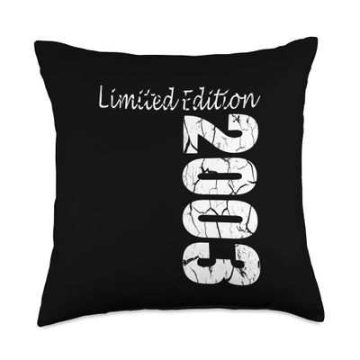 20 years old birthday gift for her or him 20 year 20 Year Old Men Limited Edition 20st Birthday Gift Women Throw Pillow, 18x18, Multicolor